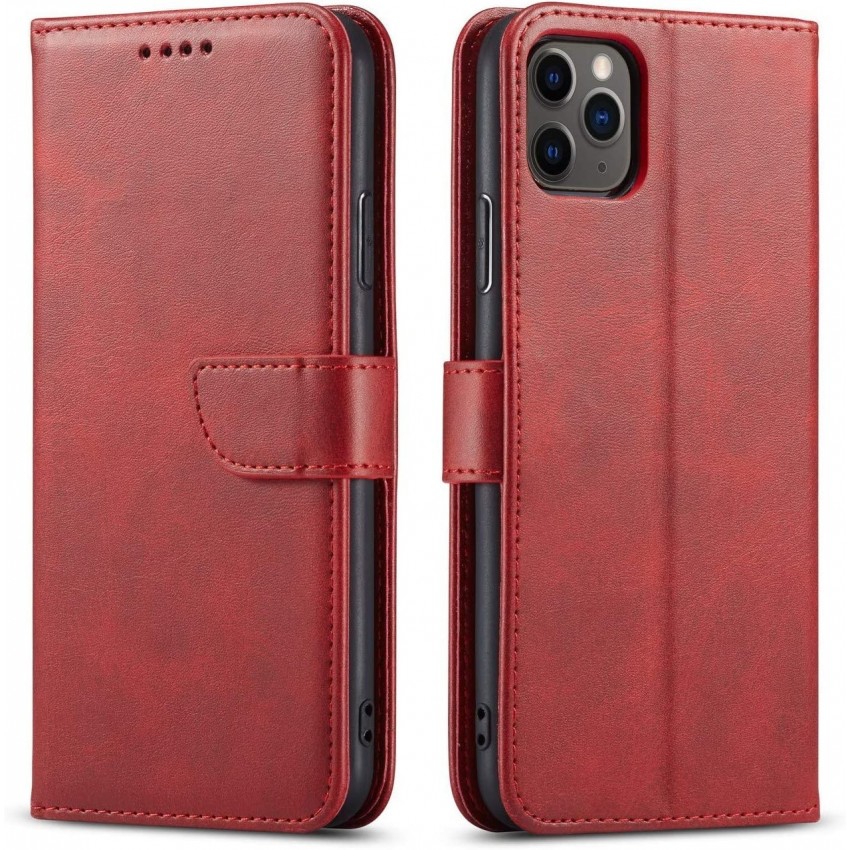 Maciņš Wallet Case Samsung A165 A16 4G/A166 A16 5G sarkans