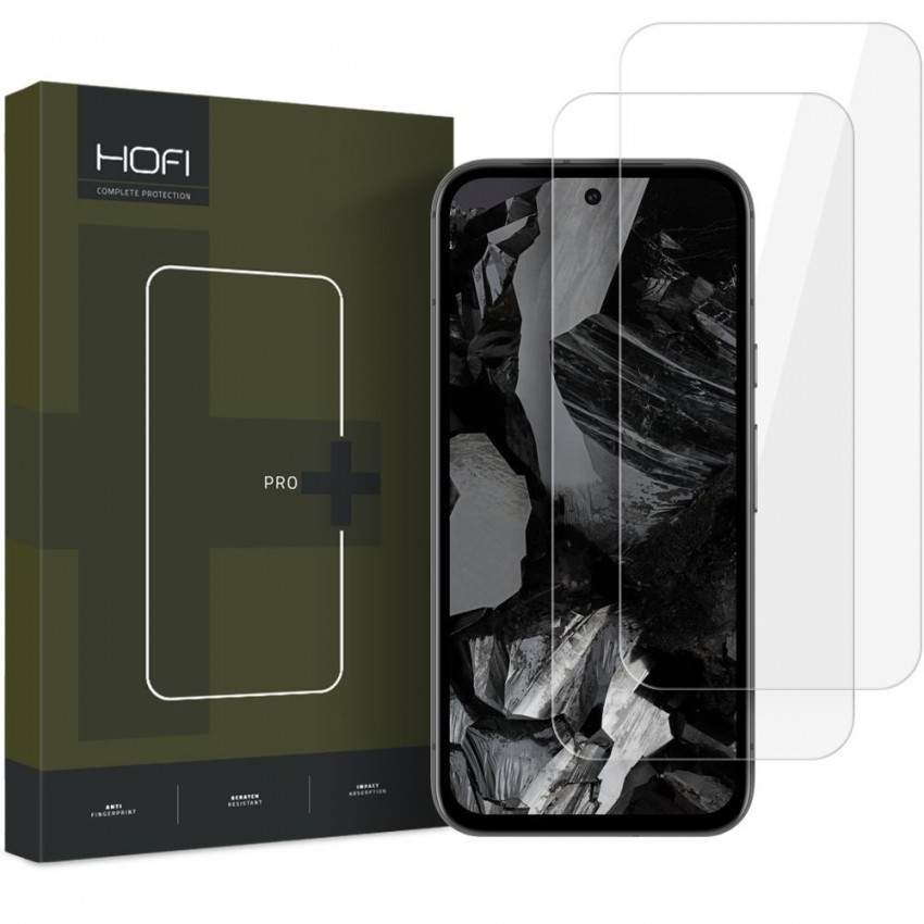 LCD aizsargstikls Hofi Glass Pro+ 2-Pack Google Pixel 9/9 Pro