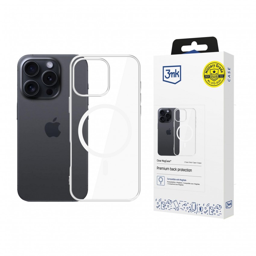 Telefoniümbris 3mk Clear MagCase Apple iPhone 16 Pro