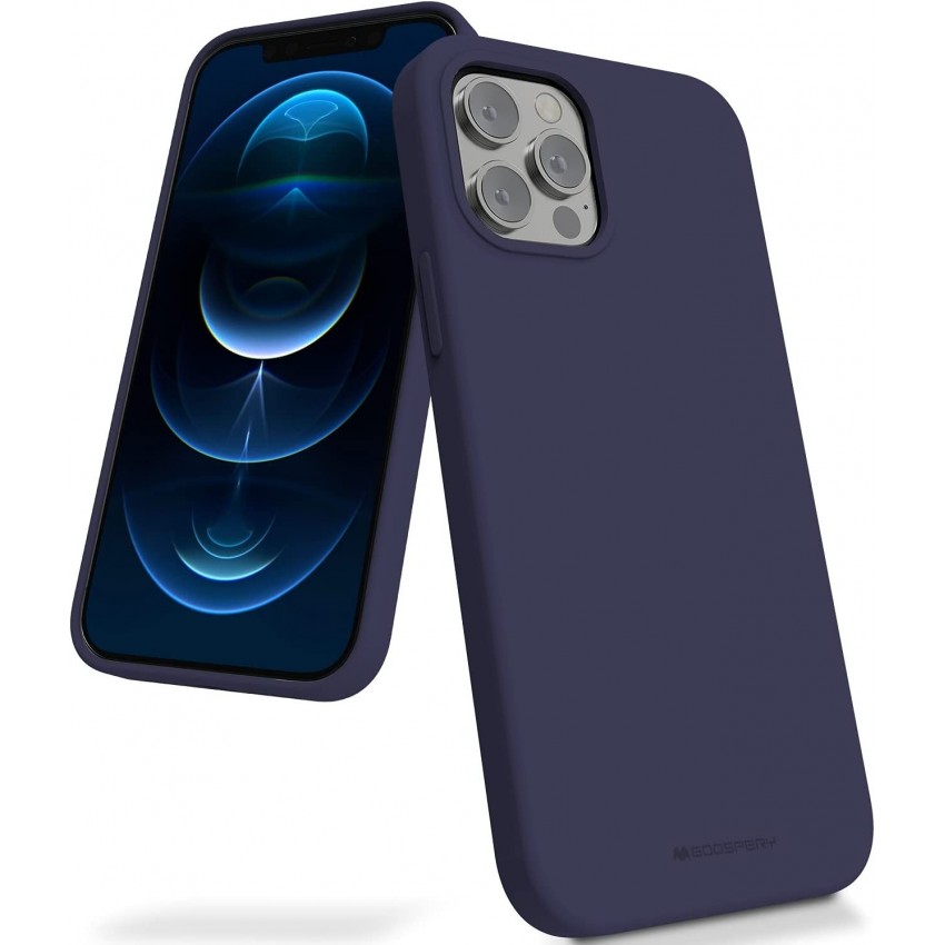 Maciņš Mercury Silicone Case Apple iPhone 16 Pro Max tumši zils