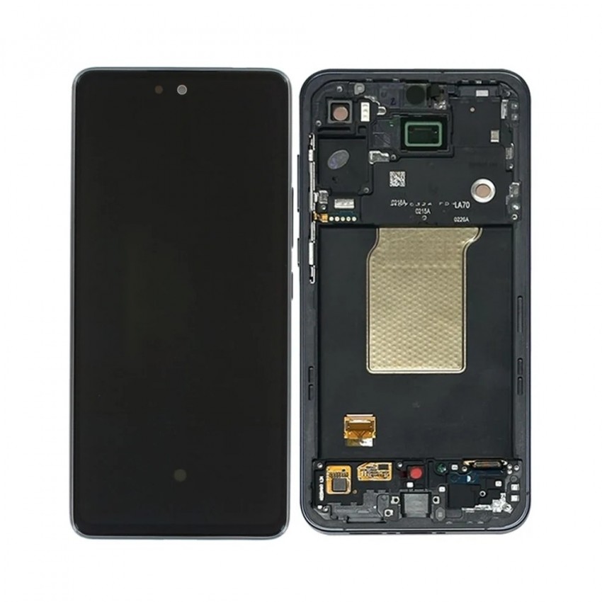 LCD ekraan Samsung A556 A55 5G puuteekraani ja raamiga originaal Awesome Navy (service pack)