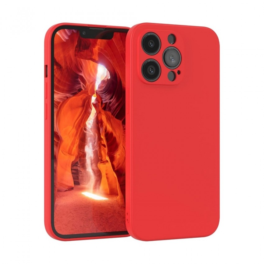 Telefoniümbris Liquid Silicone 1.5mm Xiaomi Redmi Note 14 5G punane