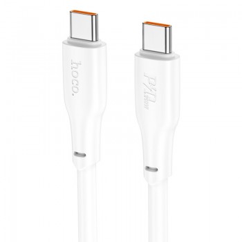 USB kabelis Hoco X93 60W USB-C to USB-C 2.0m balts