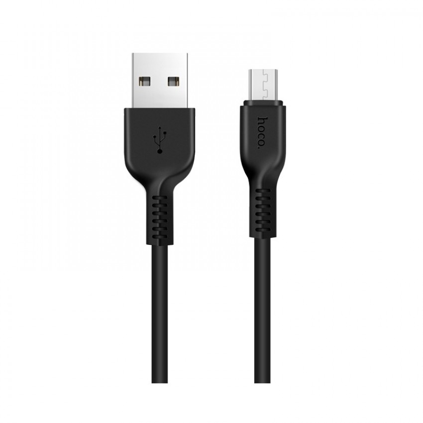 USB kabelis Hoco X20 USB-A to MicroUSB 2.0m melns