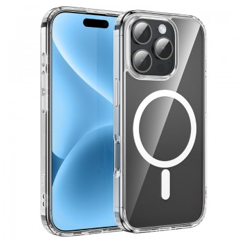 Maciņš Hoco Magnetic Airbag Anti-Fall Protective Shell Apple iPhone 16 Pro Max caurspīdīgs