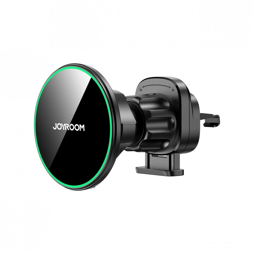 Magnētiskais auto lādētājs-turētājs Joyroom JR-ZS412 Qi2 MagSafe 15W melns