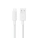 USB kabelis Acefast C18-04 USB-A to USB-C 1.2m balts