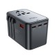 Universāls ceļojumu lādētājs Acefast Z1 75W GaN 2xUSB-A/3xUSB-C melns