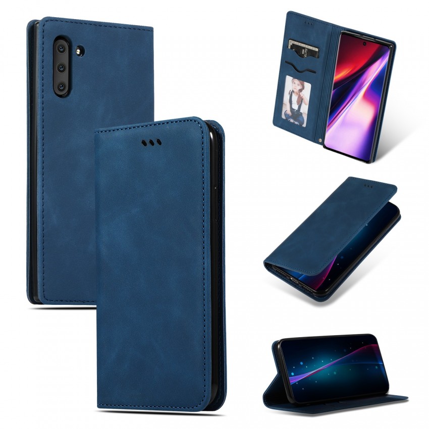 Maciņš Business Style Xiaomi Redmi Note 14 Pro 4G tumši zils