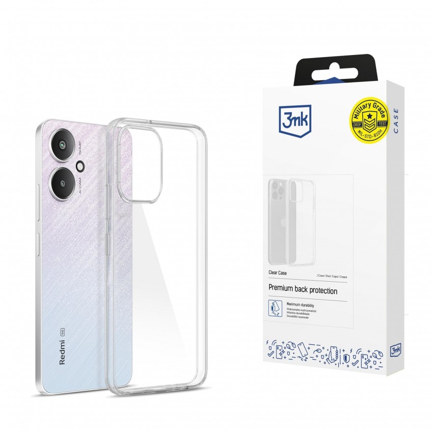 Maciņš 3mk Clear Case 1,2mm Xiaomi Redmi 13C 5G