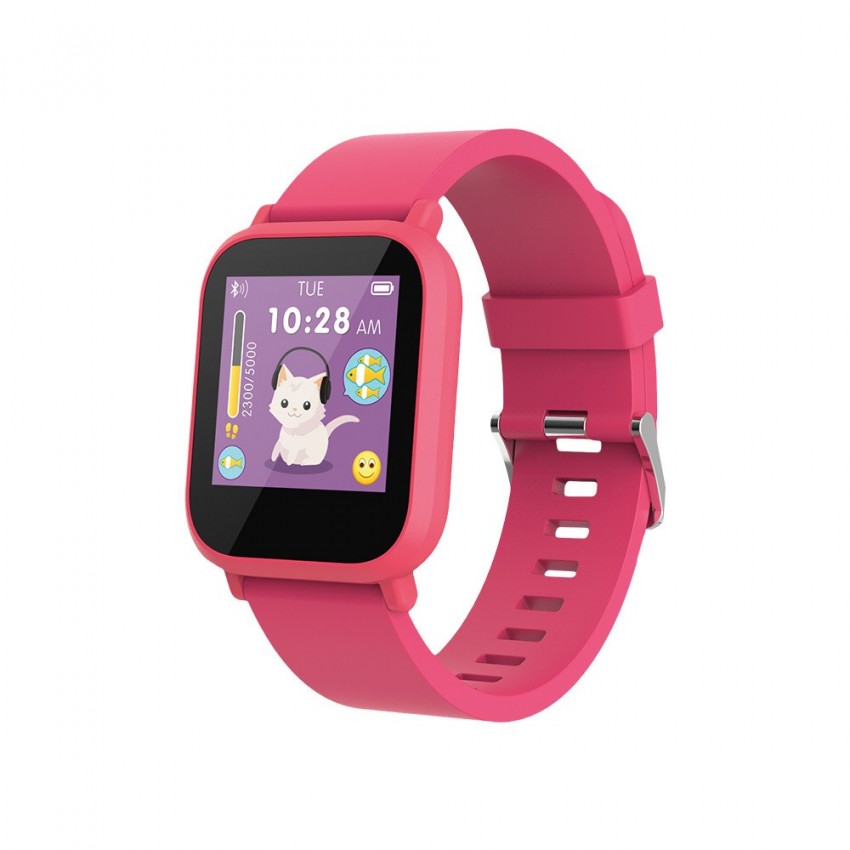 Viedais pulkstenis bērniem Maxlife Smartwatch Kids MXSW-200 rozā