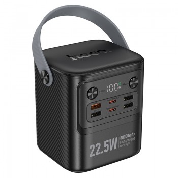 Arejais-akumulators Power Bank Hoco J152 22.5W+PD20W 80000mAh melna