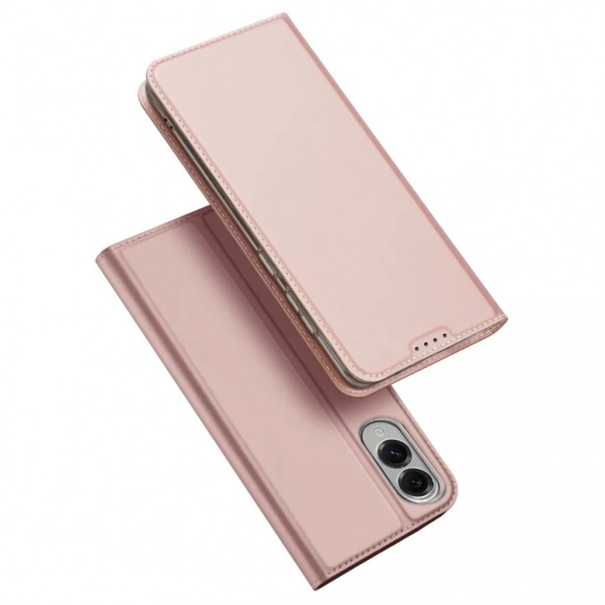 Maciņš Dux Ducis Skin Pro Samsung S937 S25 Edge rozā zelts