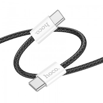 USB kabelis Hoco X104 60W USB-C to USB-C 2.0m melns