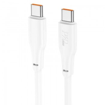 Laadimisjuhe Hoco X93 100W USB-C to USB-C 2.0m valge