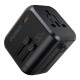 Universāls ceļojumu lādētājs Choetech PD5008 30W USB-C/3xUSB-A melns