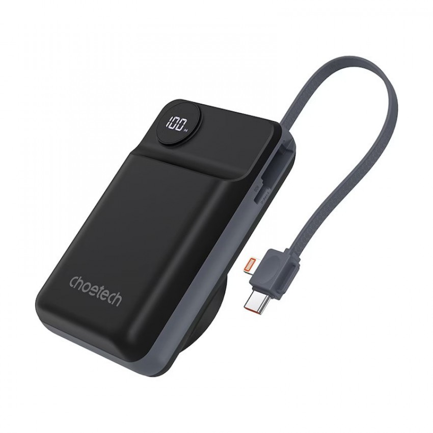 Arejais-akumulators Power Bank Choetech B696 15W Magsafe 20000mAh melns