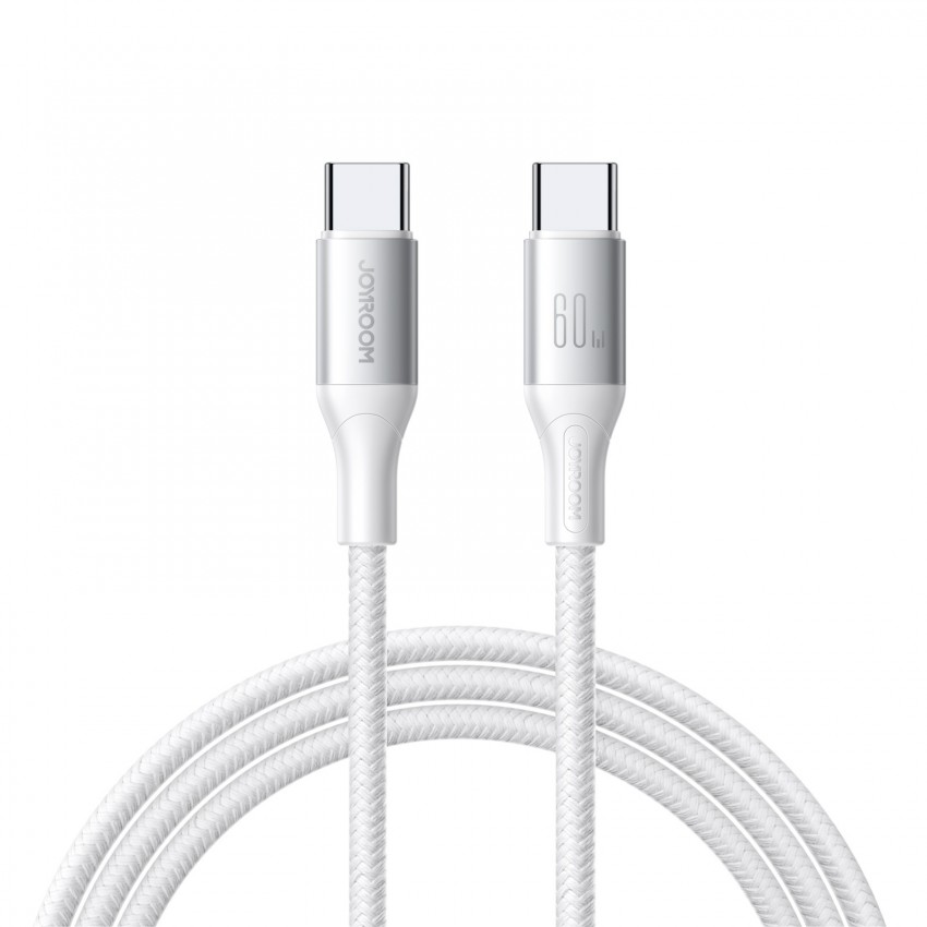 USB kabelis Joyroom S-A28 USB-C to USB-C 60W 1.0m balts