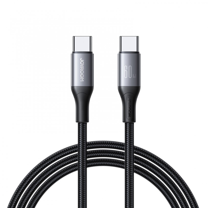 USB kabelis Joyroom S-A28 USB-C to USB-C 60W 2.0m melns