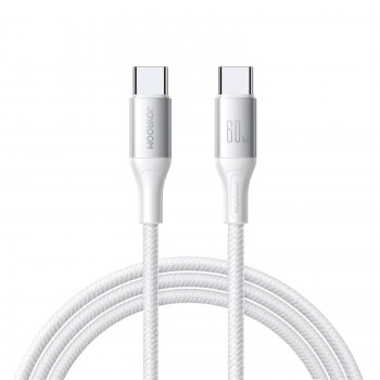 USB kabelis Joyroom S-A28 USB-C to USB-C 60W 2.0m balts