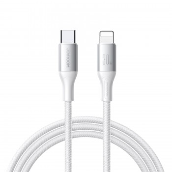USB kabelis Joyroom S-A28 USB-C to Lightning 30W 1.0m balts