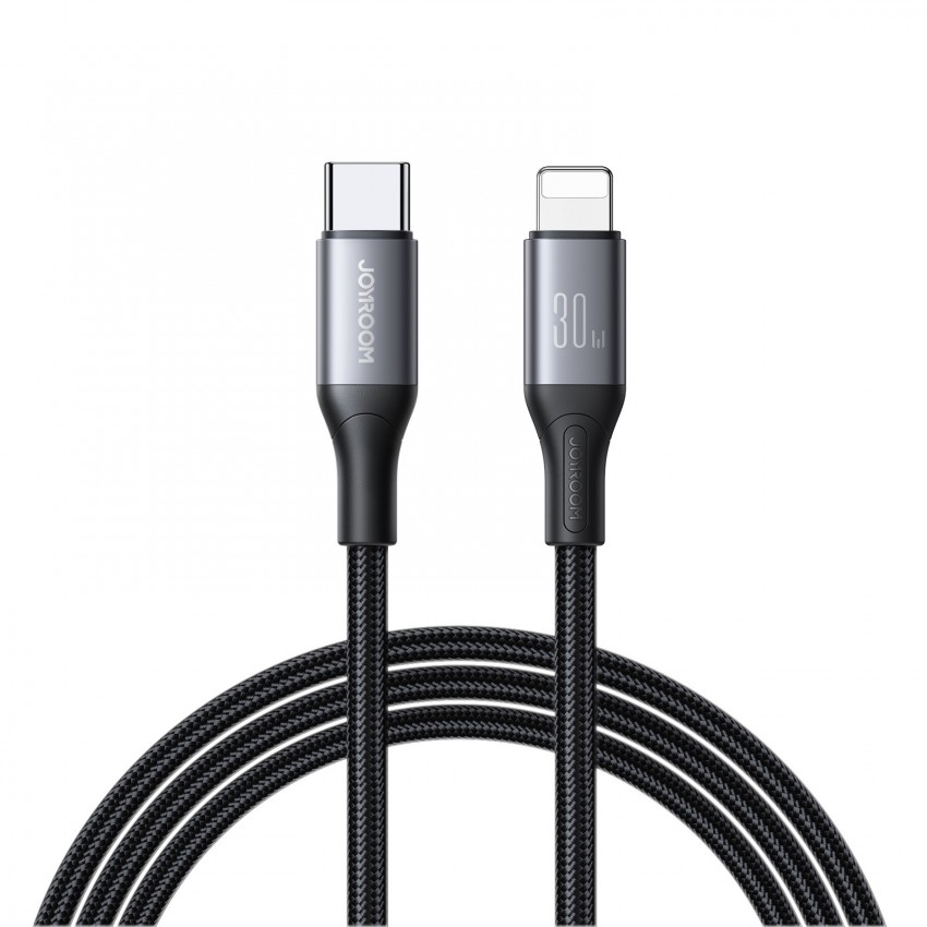 USB kabelis Joyroom S-A28 USB-C to Lightning 30W 1.0m melns