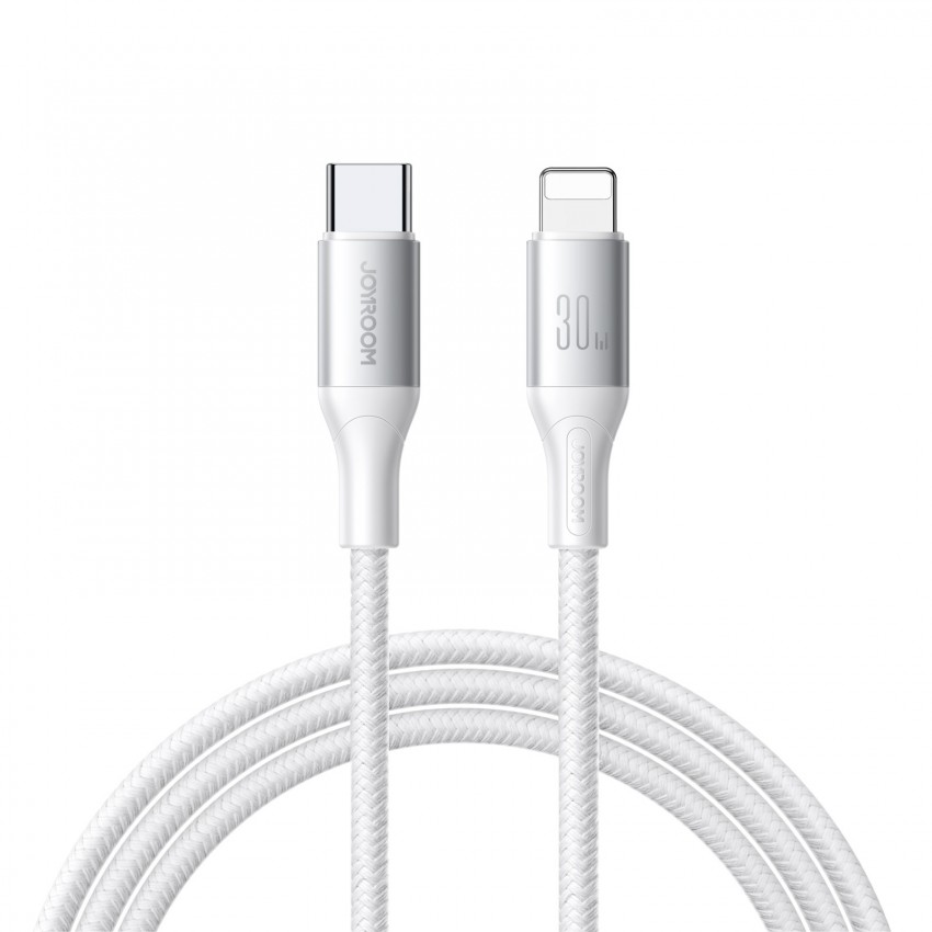 USB kabelis Joyroom S-A28 USB-C to Lightning 30W 2.0m balts