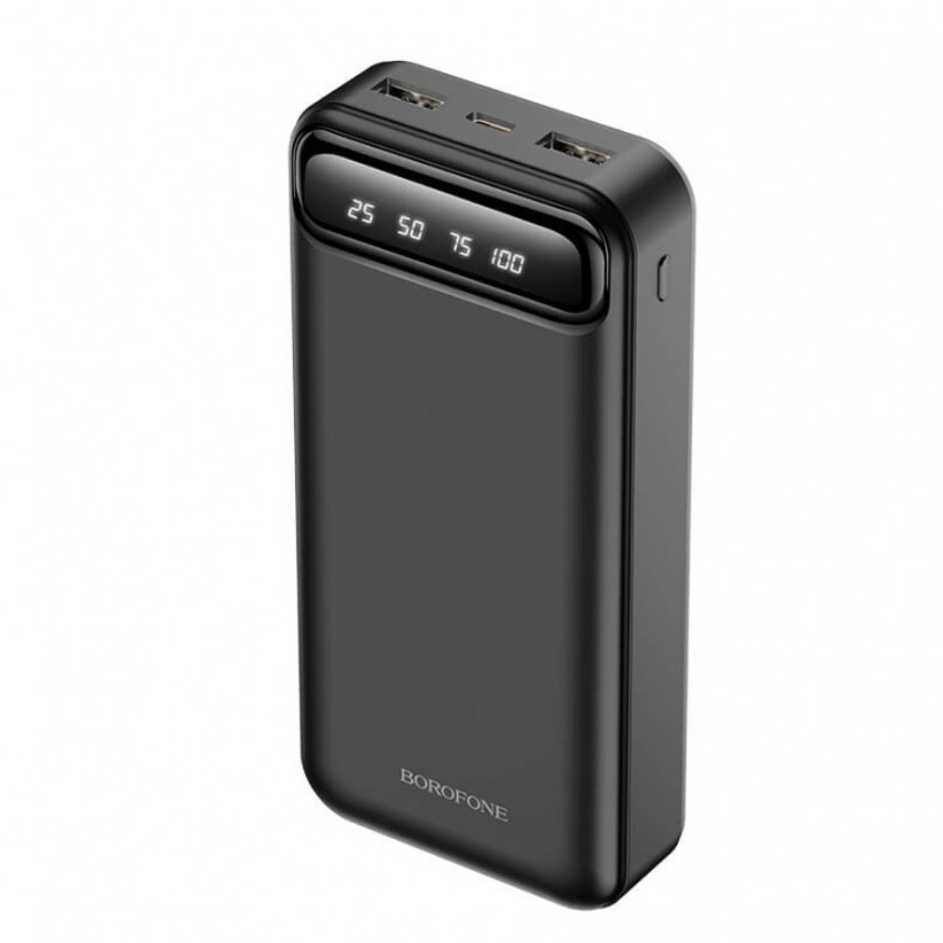 Arejais-akumulators Power Bank Borofone BJ14A 2xUSB 20000mAh melna