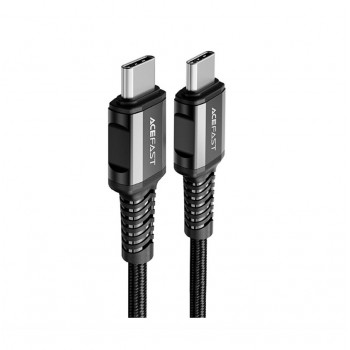 USB kabelis Acefast C1-03 60W USB-C to USB-C 1.2m melns