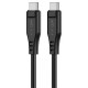 USB kabelis Acefast C3-03 60W USB-C to USB-C 1.2m melns