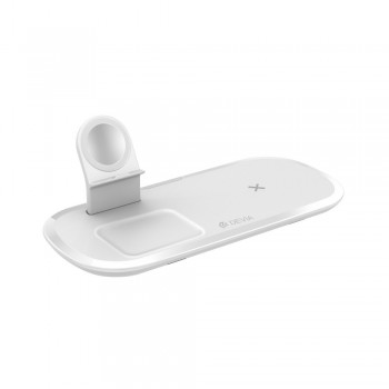 Lādētājs bezvadu Devia 3in1 Smart Phone, Apple Watch, Airpods balts