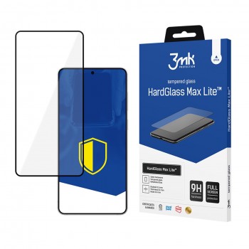 LCD aizsargstikls 3mk Hard Glass Max Lite Samsung S937 S25 Edge melns