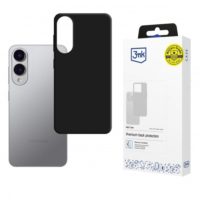 Maciņš 3mk Matt Case Samsung S937 S25 Edge melns