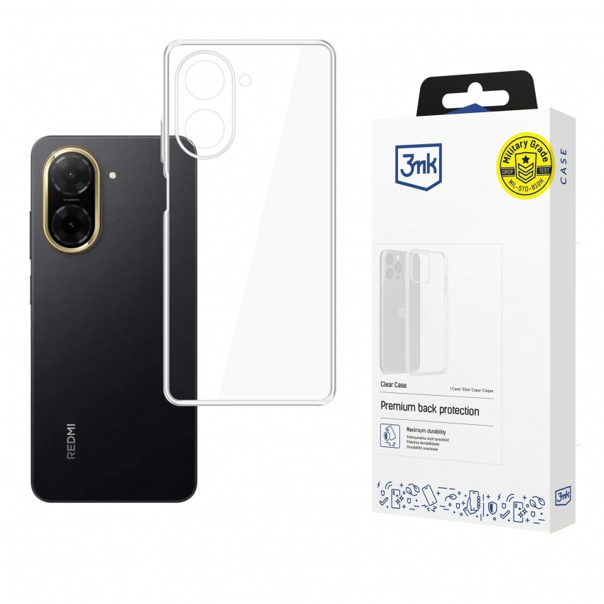 Maciņš 3mk Clear Case 1,2mm Xiaomi Redmi A5/Poco C71 (173,45x79,35x8,45)