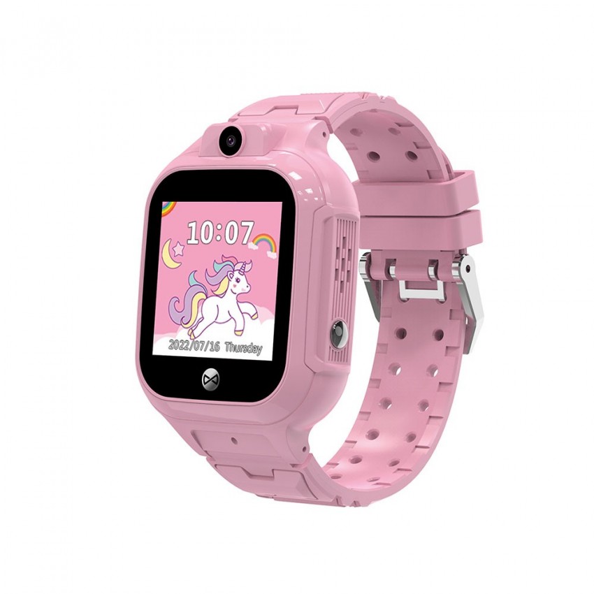 Viedais pulkstenis bērniem Forever Smartwatch GPS WiFi Kids Look Me! 3 KW-320 rozā