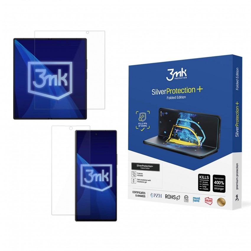 LCD aizsargplēve 3mk Silver Protection+ Folded Edition Samsung F966 Z Fold7