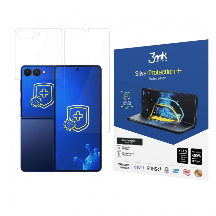 LCD aizsargplēve 3mk Silver Protection+ Folded Edition Samsung F751 Z Flip7