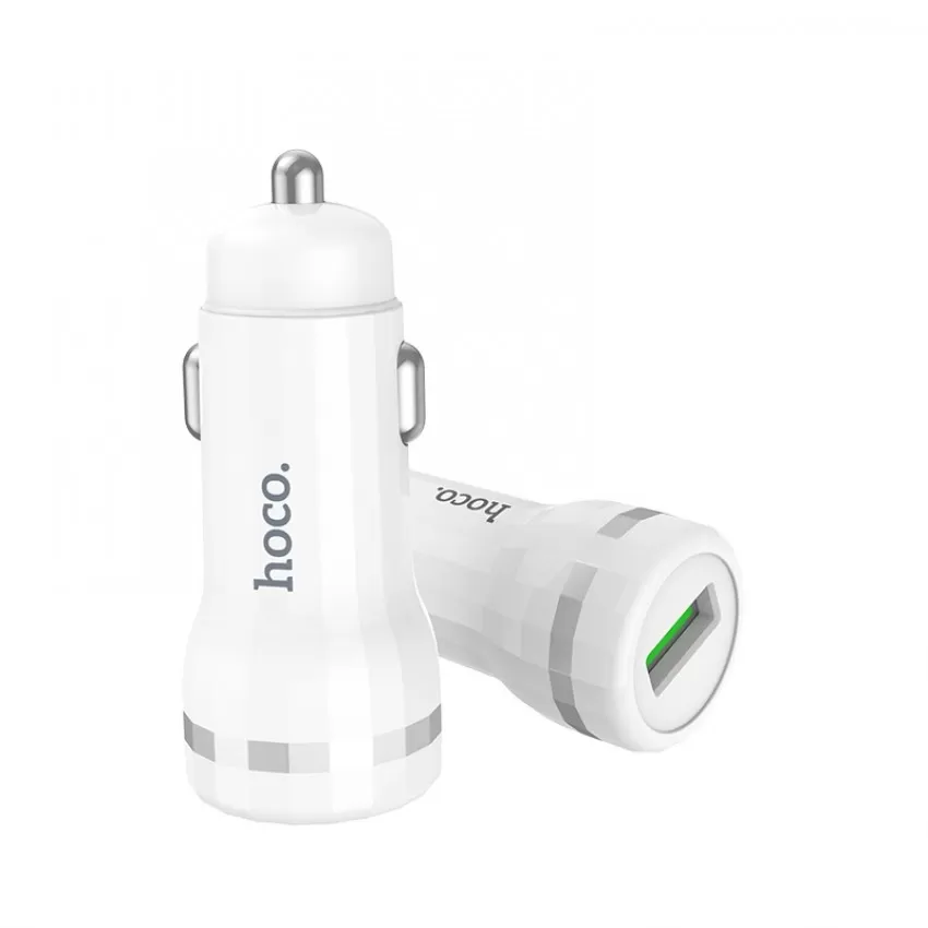 Autolaadija Hoco Z27A Staunch Quick Charge 3.0 (3.1A) valge