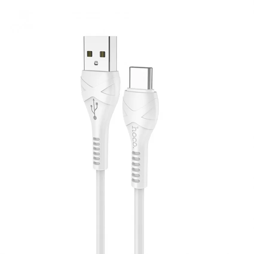 USB kabelis Hoco X37 Cool Power Type-C 1.0m balts