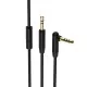 Audio parveidotājs 3,5mm uz 3,5mm Borofone BL5 AUX ar mikrofonu melns