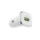 Auto lādētājs Borofone BZ12A Quick Charge 3.0 (3A) balts