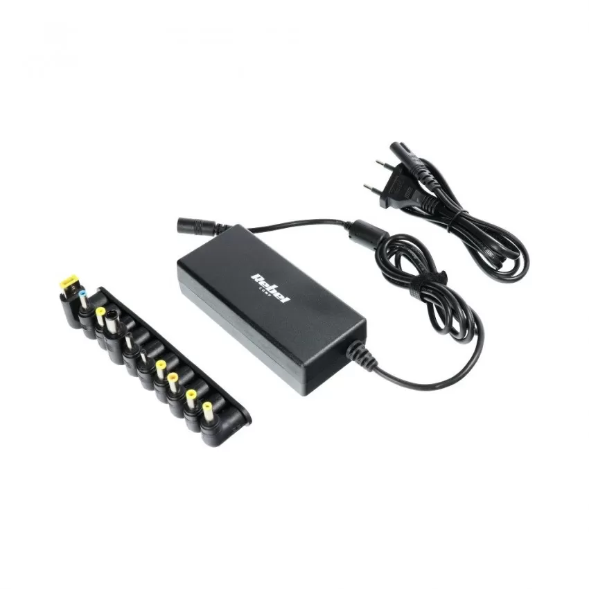 Laadija universaalne REBEL for Notebook/Laptop 65W/18-20V must