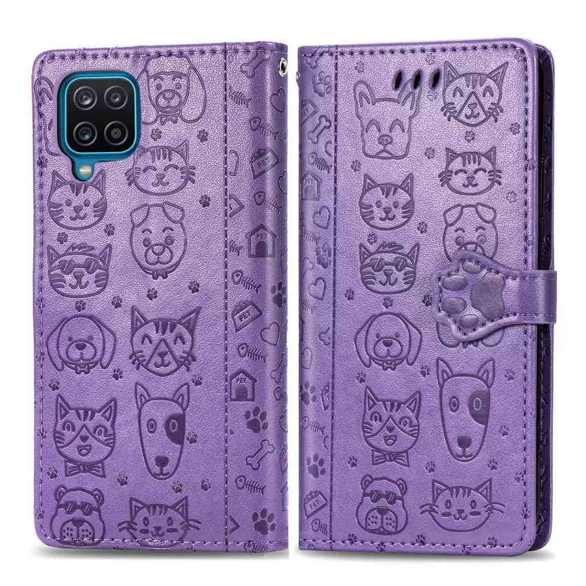 Maciņš Cat-Dog Samsung A025G A02s violets