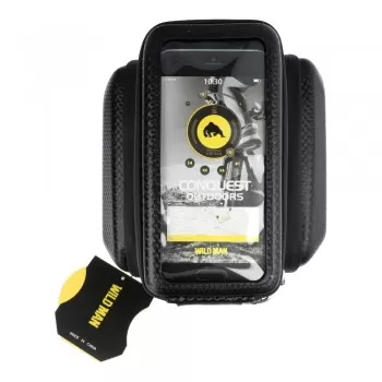 Universaalne telefonihoidik WILDMAN E6S 1,2L 4"- 7" jalgratta jaoks must