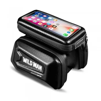 Universaalne telefonihoidik WILDMAN E6S 1L 4"- 7" jalgratta jaoks must