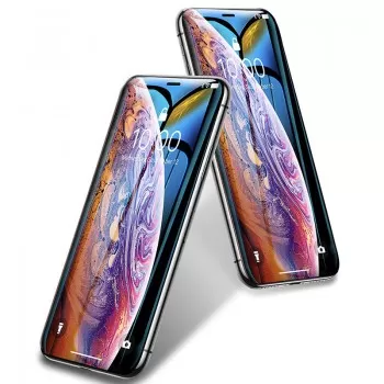 LCD aizsargstikls 5D Cold Carving Apple iPhone X/XS/11 Pro melns