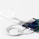 Kabelis Baseus Superior no USB uz microUSB+Lightning+Type-C 3.5A 1.5m balts CAMLTYS-02