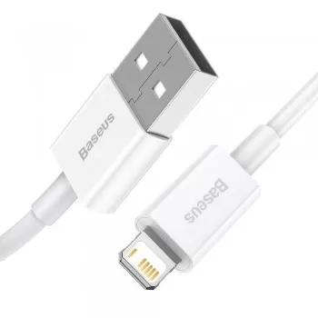 USB kabelis Baseus Superior no USB uz Lightning 2.4A 1.5m balts CALYS-B02