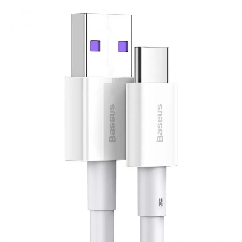 USB kabelis Baseus Superior no USB uz Type-C 66W 1.0m balts CATYS-02