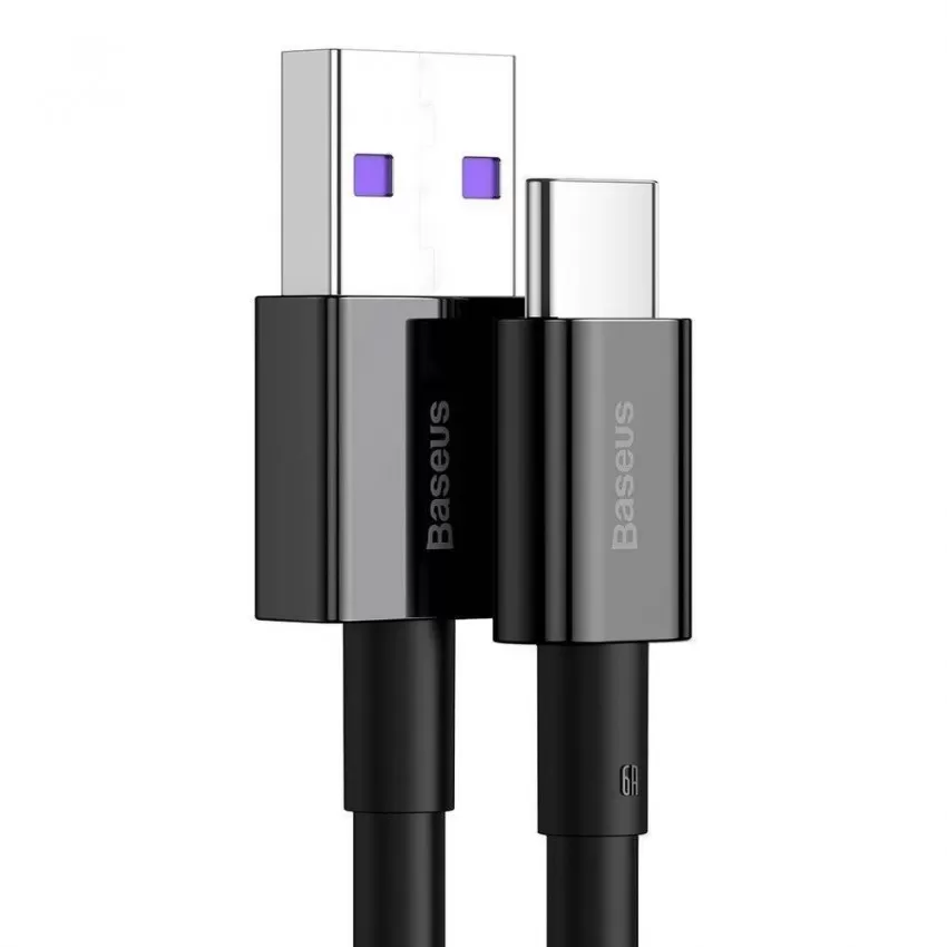 USB cabelis Baseus Superior no USB uz Type-C 66W 1.0m melns CATYS-01
